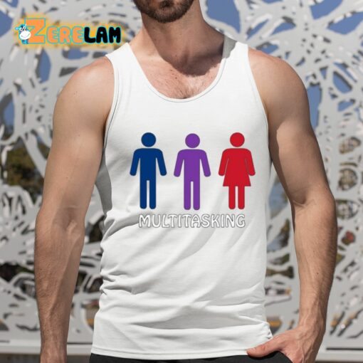 Multitasking Mfm Polyamory Bisexual Shirt