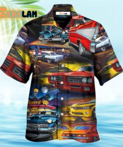 Muscle Car Family Art Hawaiian Shirt