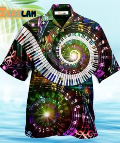 Music 10 Fingers 88 Keys Piano Hawaiian Shirt