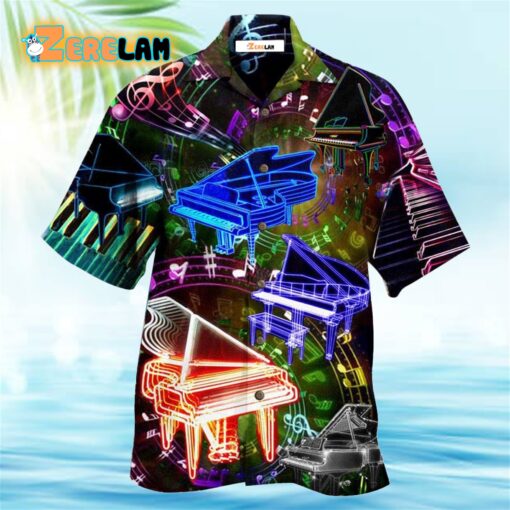 Music Piano Speaks Hawaiian Shirt