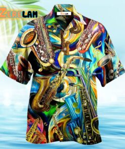 Music Saxophone Is My Second Language Hawaiian Shirt