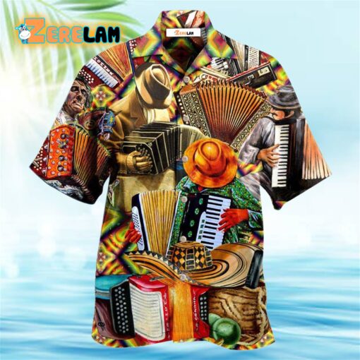 Music Where Words Failed Accordion Speaks Hawaiian Shirt