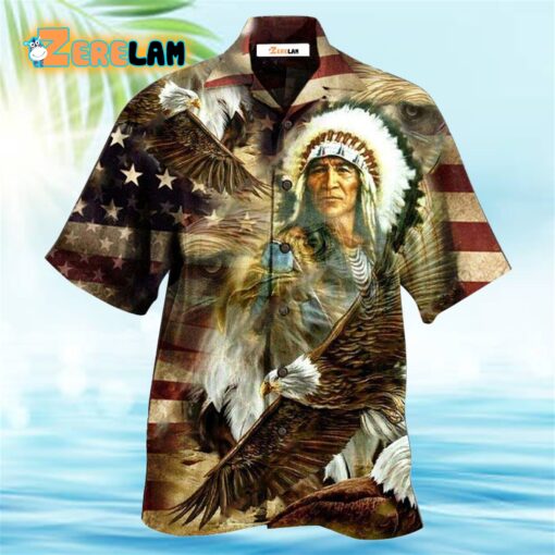 Native American Proud Eagle Cool Hawaiian Shirt