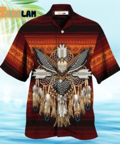 Native Style Love Peace Eagle Hawaiian Shirt