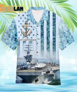 Navy Veteran Hawaiian Shirt