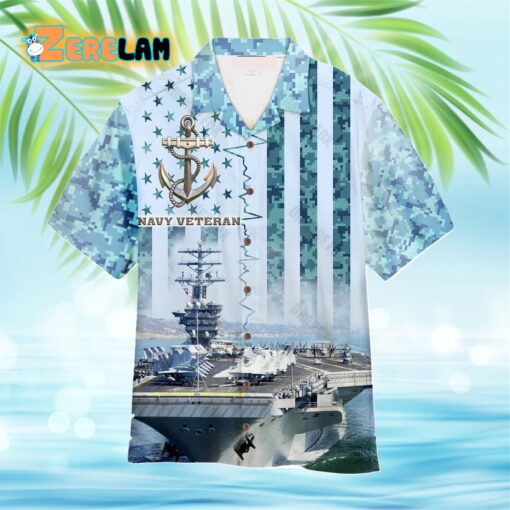 Navy Veteran Hawaiian Shirt