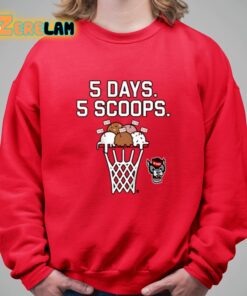 Nc State Basketball 5 Days 5 Scoops Shirt 5 1