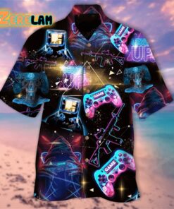 Neon Game Player Hawaiian Shirt