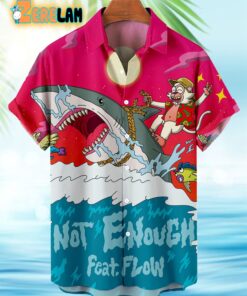 Not Enough Feat Flow Great White Shark Hawaiian Shirt