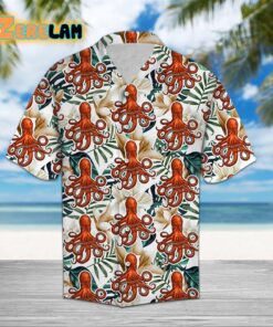 Octopus Flower Tropical Hawaiian Shirt