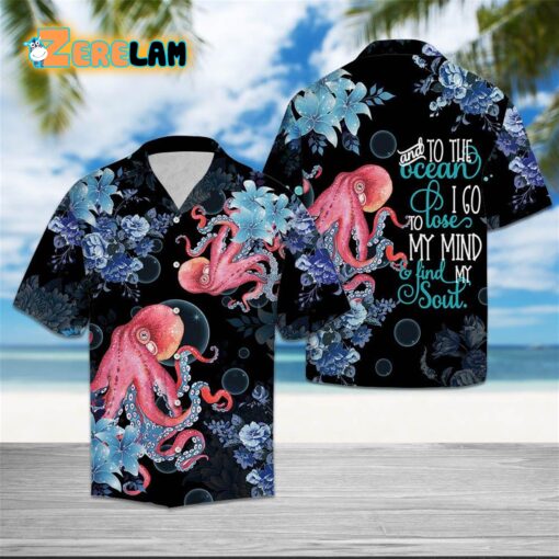 Octopus Into The Ocean Hawaiian Shirt