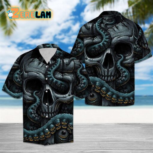 Octopus Skull Hawaiian Shirt