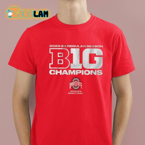 Ohio State Women’s Basketball 2023-24 Big Ten Regular Season Champions Shirt