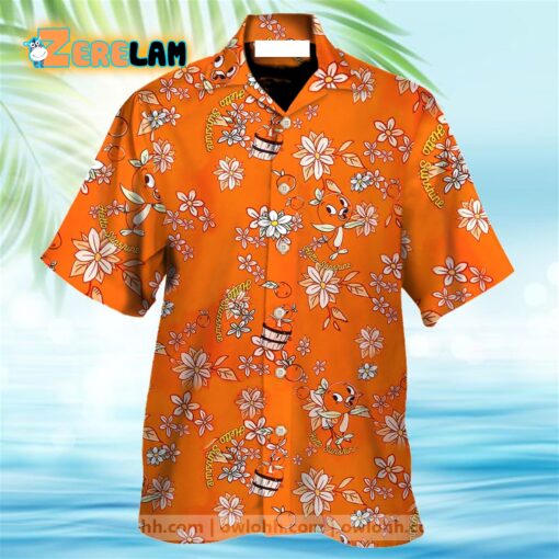 Orange Bird Aloha Hawaiian Shirt