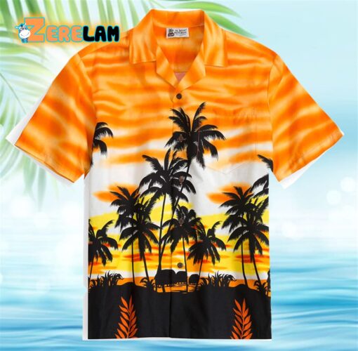 Orange Skyscape Hawaiian Shirt