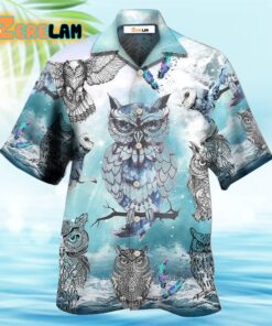 Owl Tattoo Fantasy Sky Hawaiian Shirt