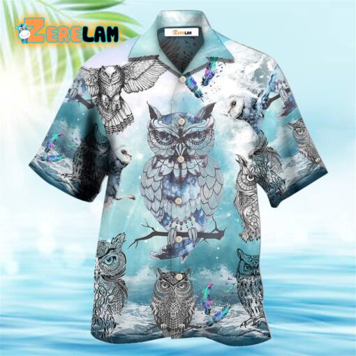 Owl Tattoo Fantasy Sky Hawaiian Shirt