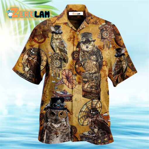 Owl Wisdom Vintage Hawaiian Shirt