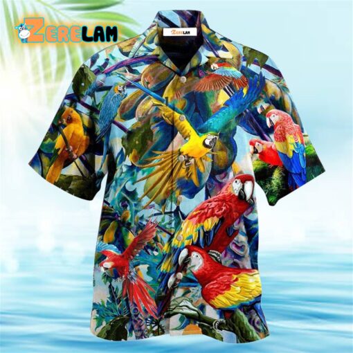 Parrot Really Likes Papaya Hawaiian Shirt