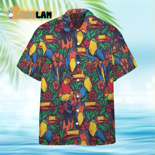 Parrots And Toucans Ace Ventura Pet Detective Hawaiian Shirt