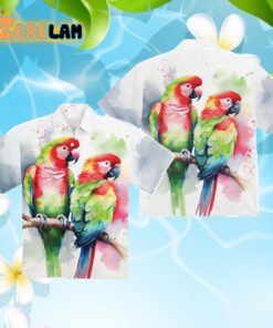 Parrots Chest Pocket Hawaiian Shirt