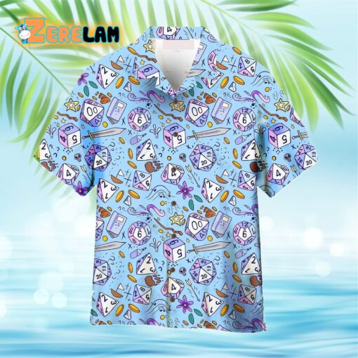 Dnd Funny Pattern Hawaiian Shirt