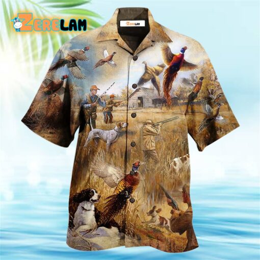 Pheasant Hunting I’m So Excited Hawaiian Shirt