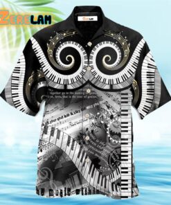 Piano Music Lover Made Happy Hawaiian Shirt