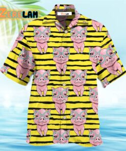 Pig Cartoon Hawaiian Shirt