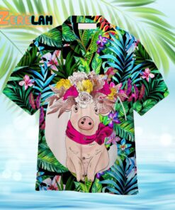 Pig Tropical Hawaiian Shirt