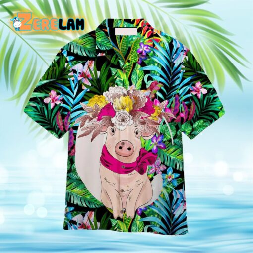 Pig Tropical Hawaiian Shirt