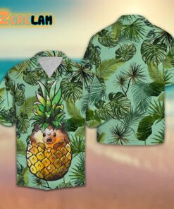 Pineapple Hedgehog Hawaiian Shirt