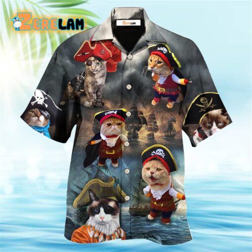 Pirate Cat Style So Cute Hawaiian shirt