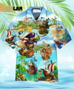 Pirate It’s Time Of Treasure Hawaiian Shirt