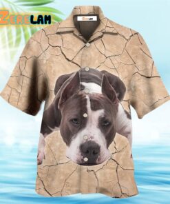 Pitbull On The Ground Hawaiian Shirt