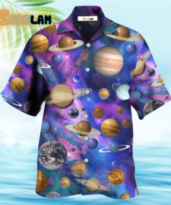 Planet Solar System Galaxy Style Hawaiian Shirt