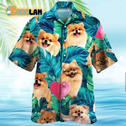 Pomeranian Dog Lovers Hawaiian Shirt