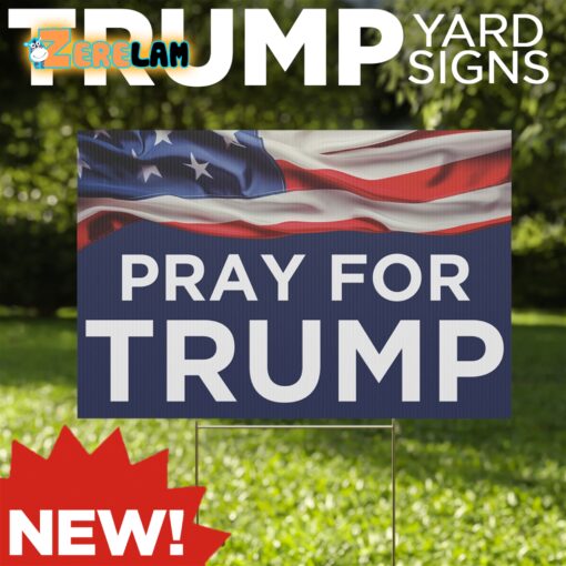 Pray For Trump Flag
