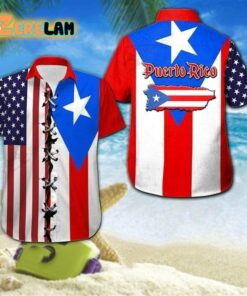 Puerto Rico Flag Hawaiian Shirt