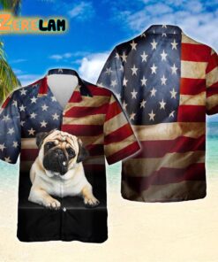 Pug Dog Hawaiian Shirt