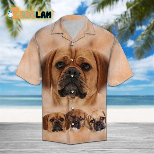 Puggle Great Hawaiian Shirt