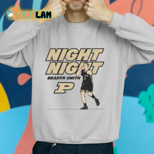 Purdue Basketball Braden Smith Night-night Shirt