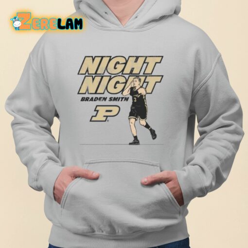 Purdue Basketball Braden Smith Night-night Shirt