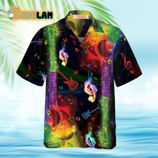 Rainbow Guitars Hawaiian Shirt