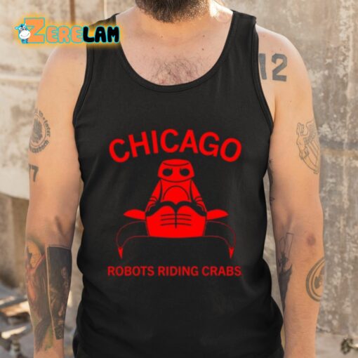 Raygun Chicago Robots Riding Crabs Shirt