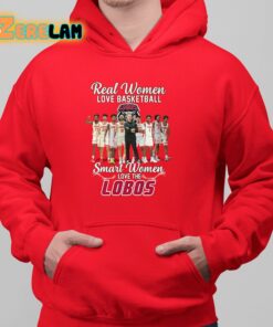 Real Women Love Basketball Smart Women Love The Lobos Shirt 6 1