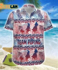 Roping Palm Leaves Hawaiian Shirt