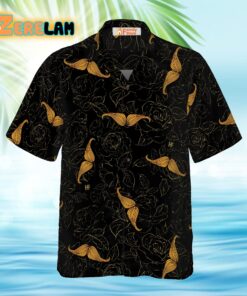 Rose Mustache Hawaiian Shirt