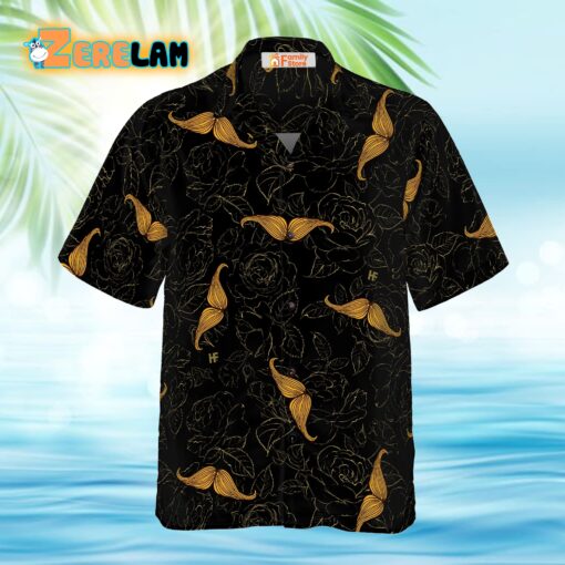 Rose Mustache Hawaiian Shirt