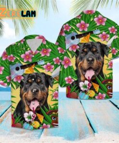 Rottweiler Summer Party Hawaiian Shirt